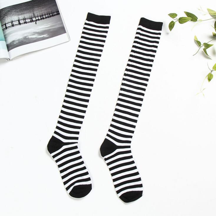 Three Stripes On Long-barreled Knee Socks College Wind Ms. Dance Performances Socks Socks